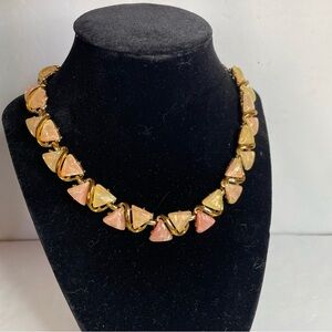 Vintage Coro Pink Confetti Necklace